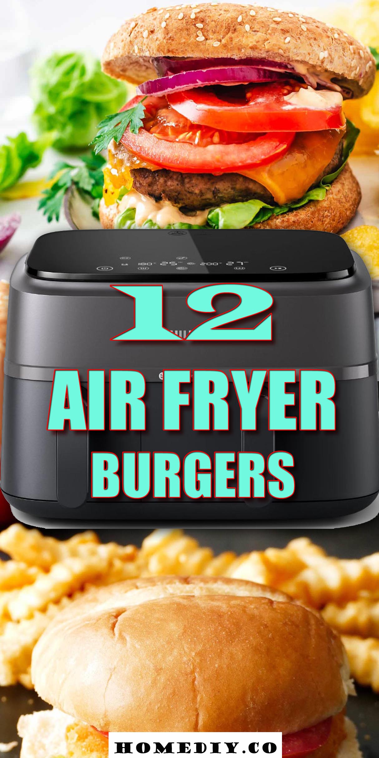 12 Air Fryer Burgers