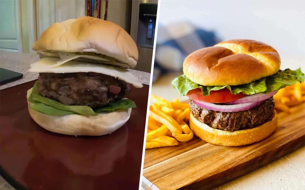 Air Fryer Burgers