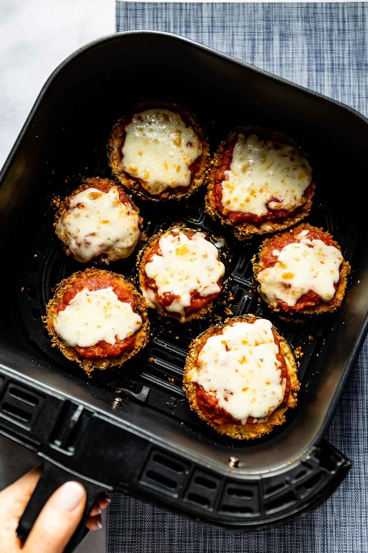 Air Fryer Eggplant Pizza