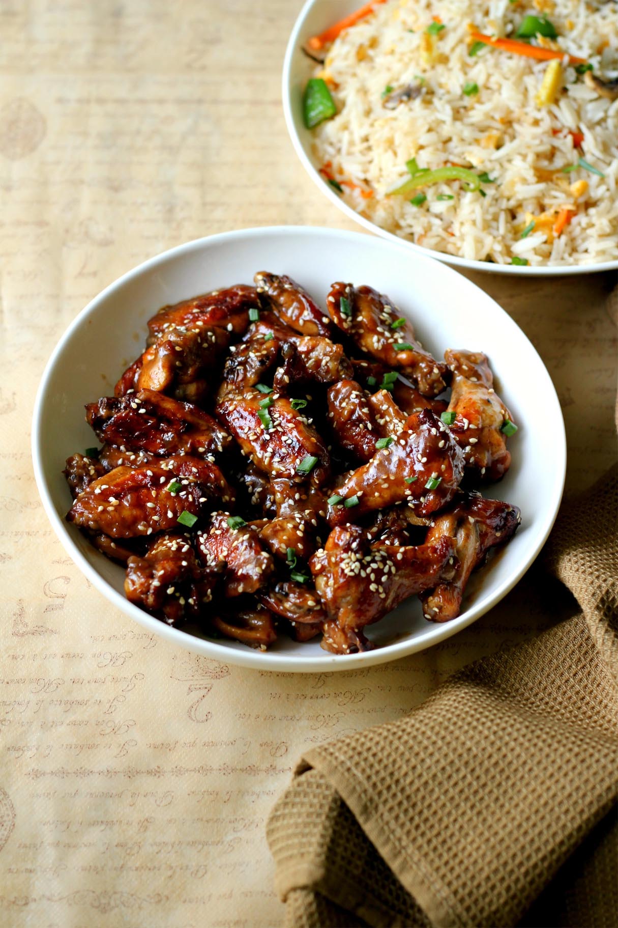 Asian-inspired Sticky Sesame Chicken Wings