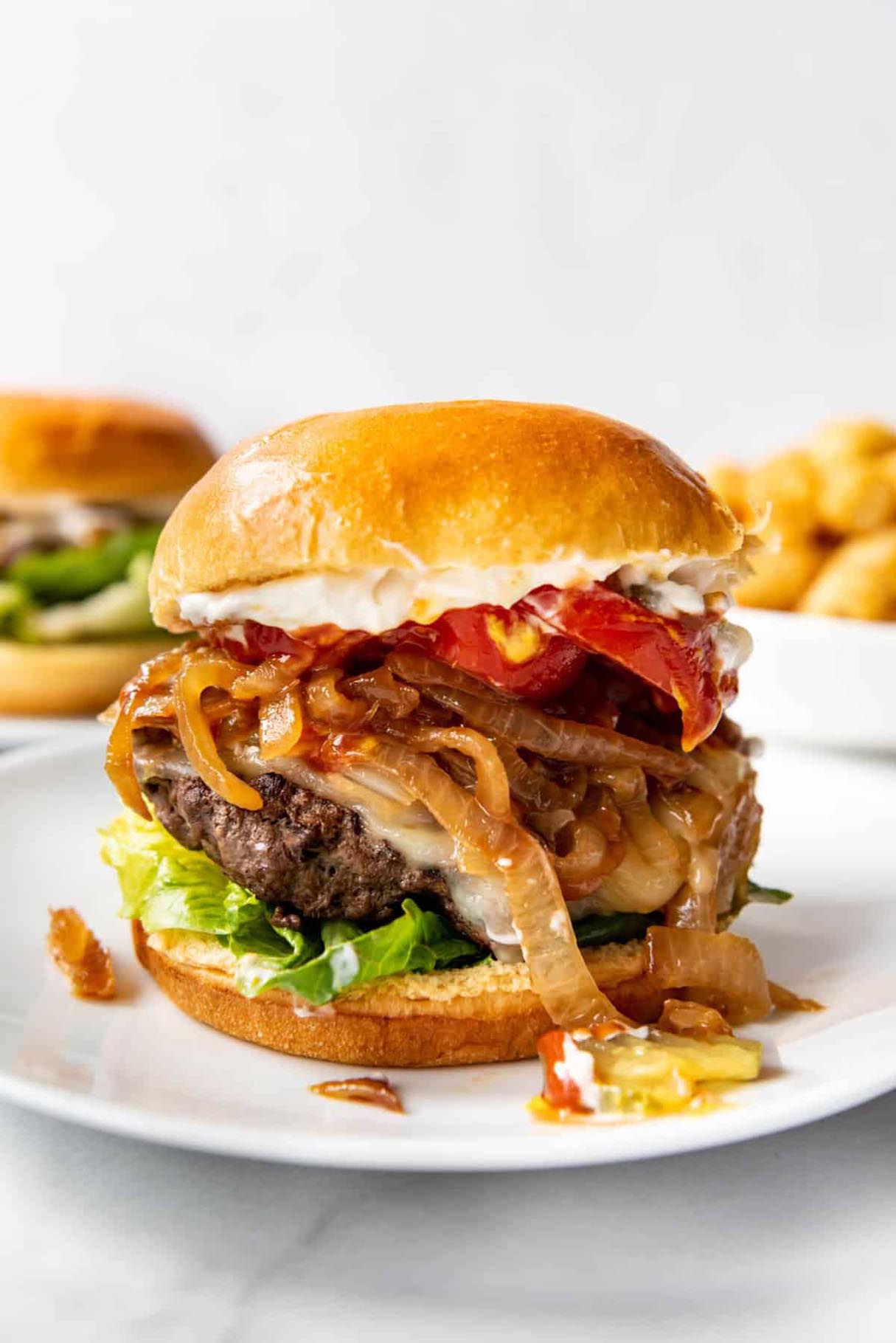 Backyard Smoked Bison Burgers
