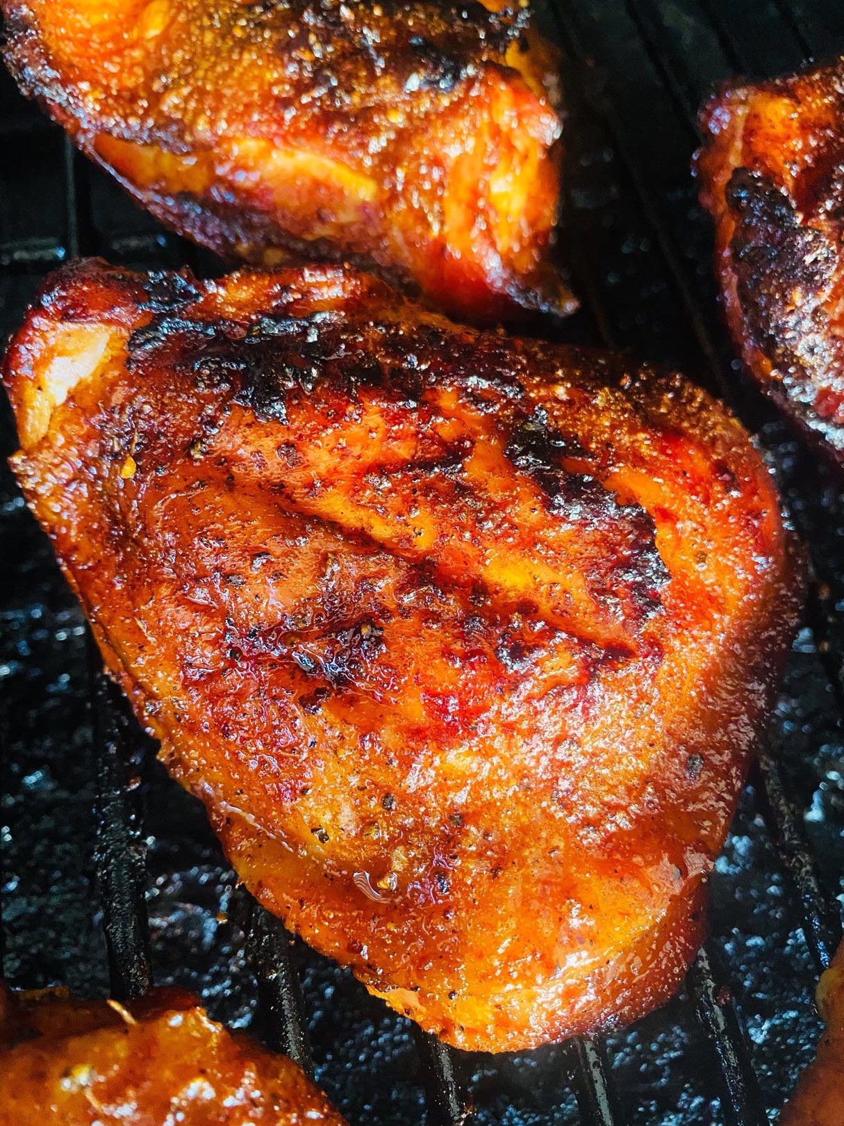 Brined Applewood Smoked Chicken Thighs
