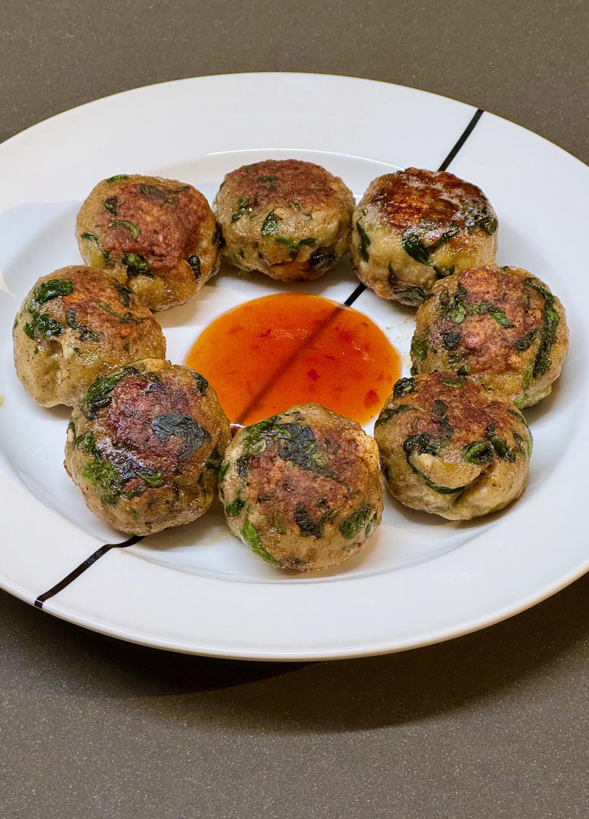 Chicken Spinach Balls with Feta