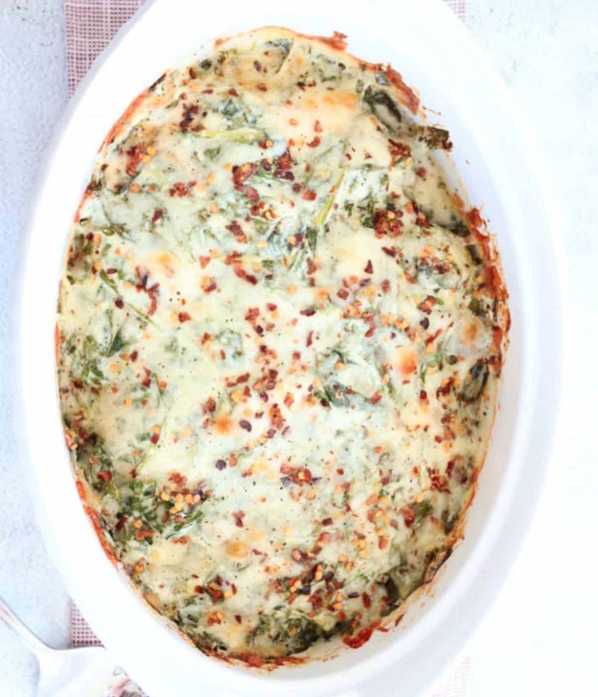 Creamy Spinach Chicken Casserole {in 30 minutes!}