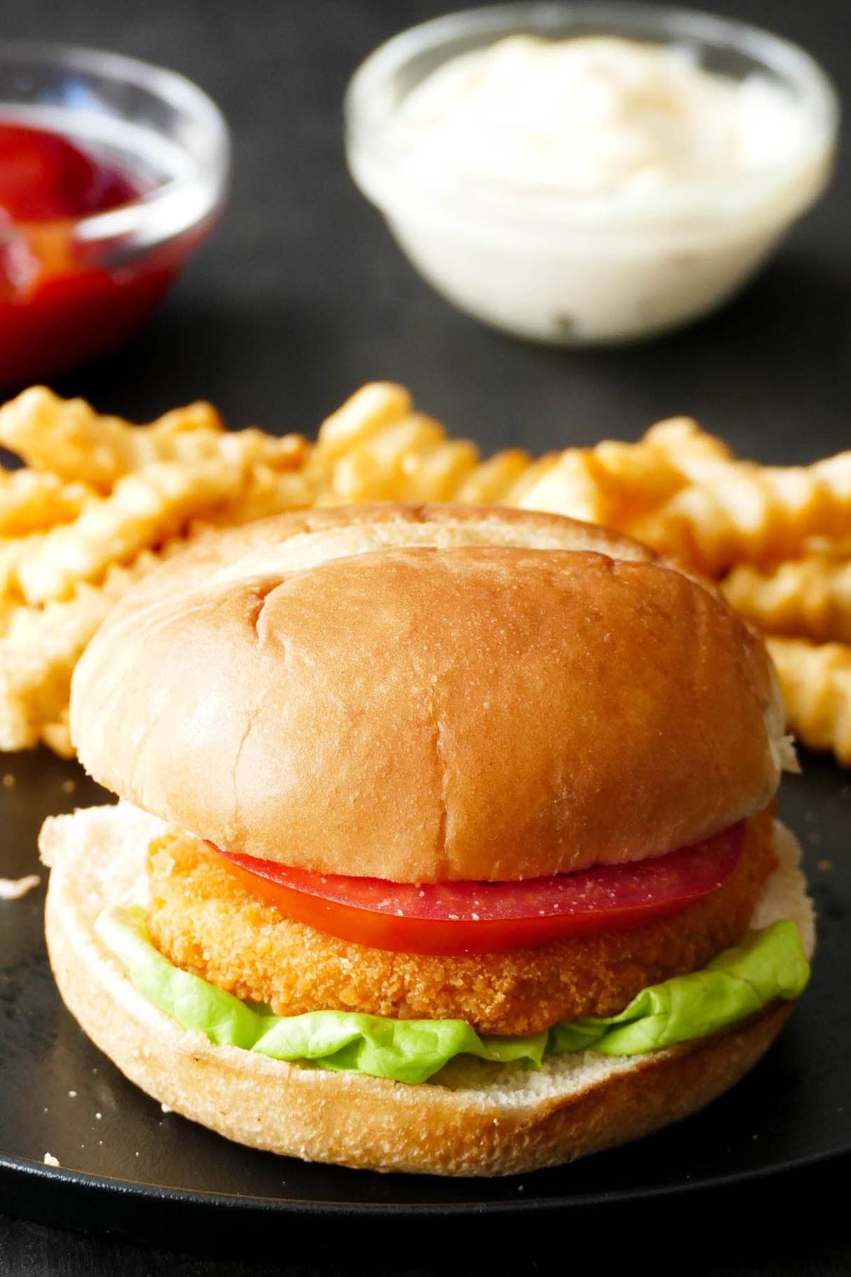Frozen Chicken Patties in Air fryer
