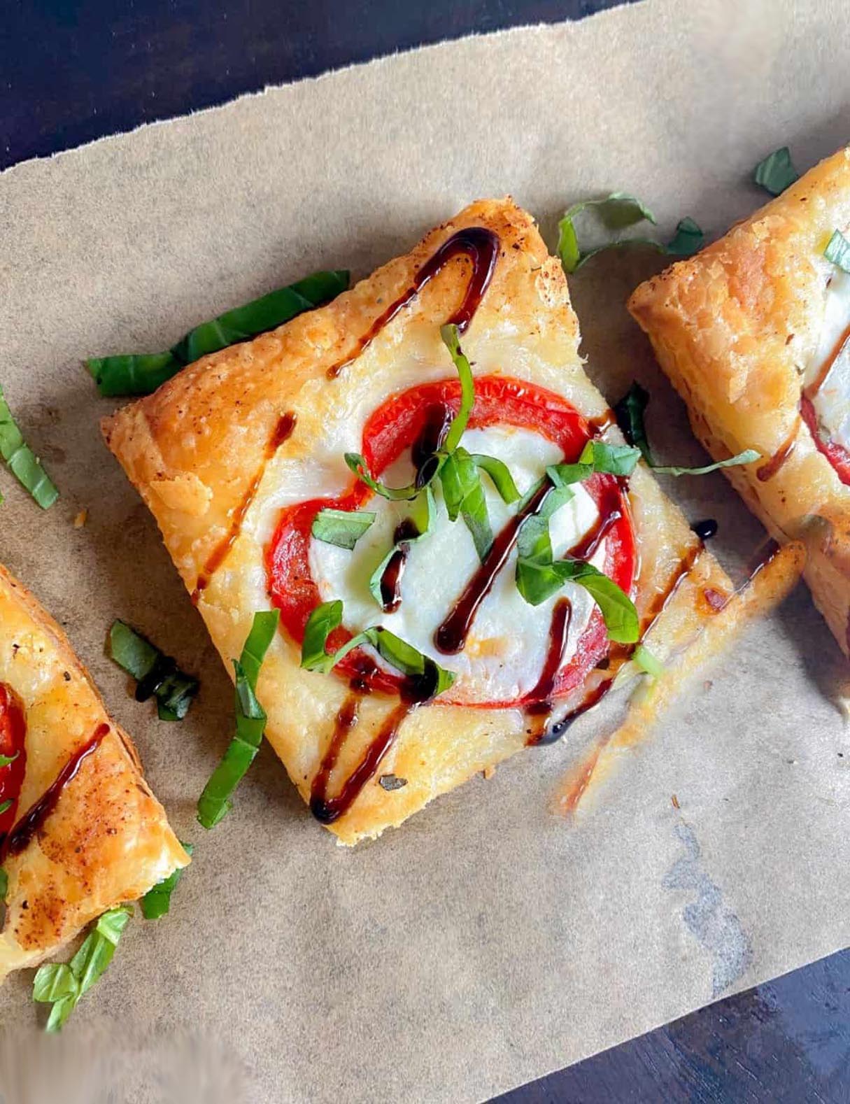 Gourmet Puff Pastry Margherita Pizza