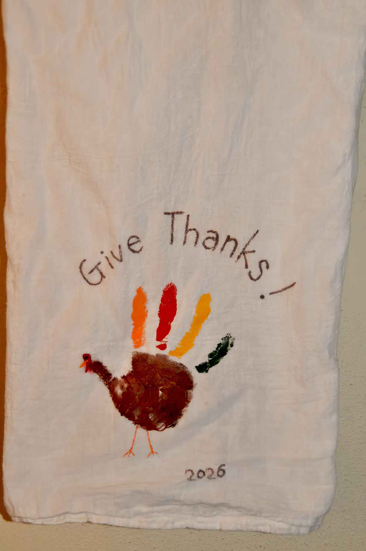 Handprint Thanksgiving Napkins Craft for Kids