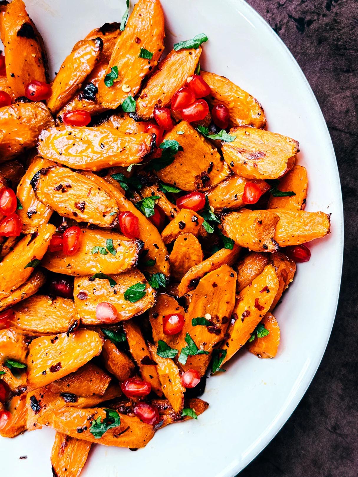 Hot Honey Roasted Carrots