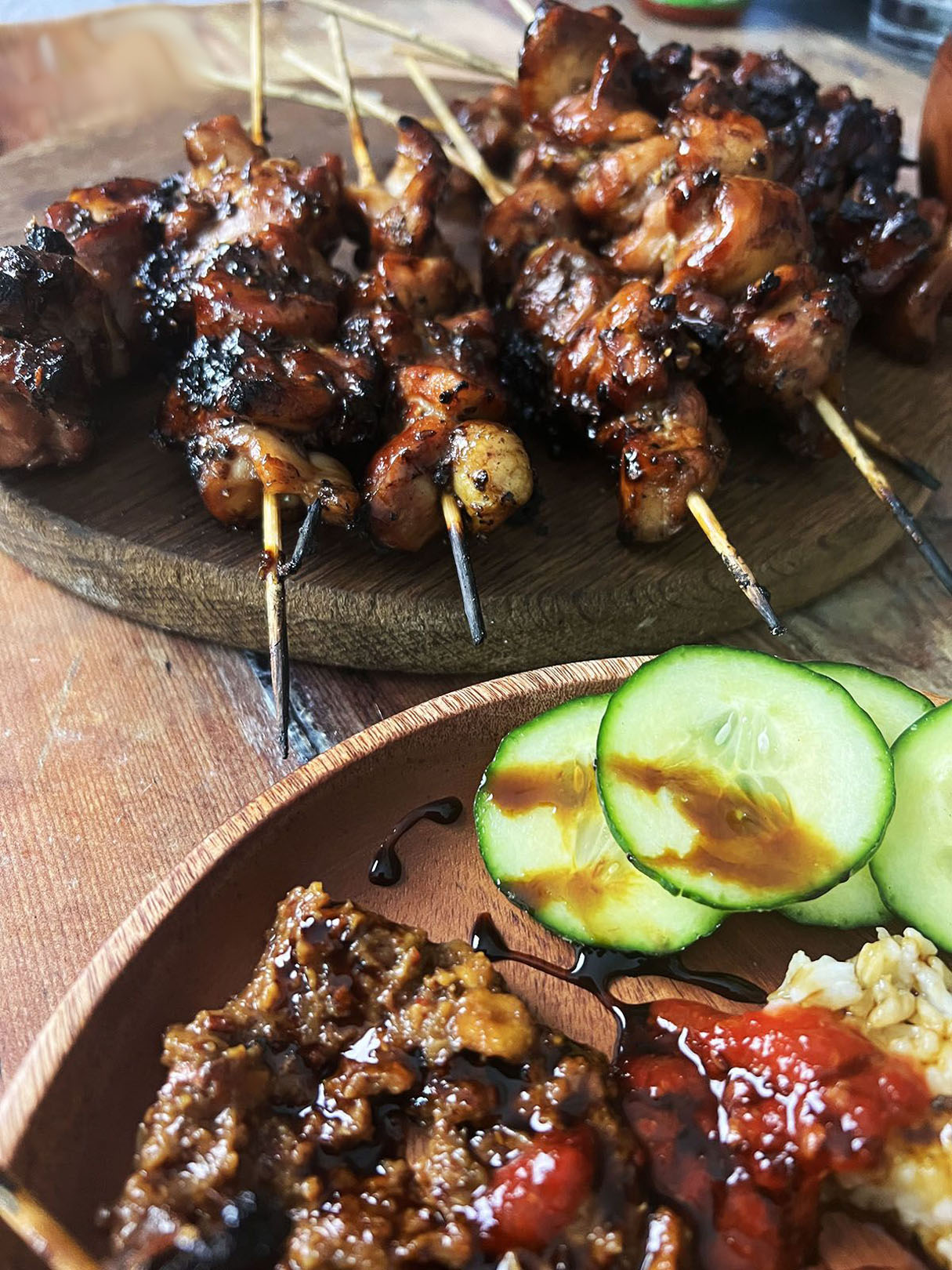 Indonesian Chicken Satay With Peanut Sauce