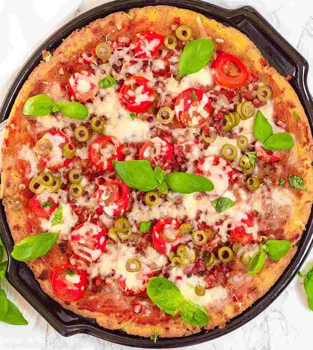 Keto Bacon Fathead Pizza Dough Recipe