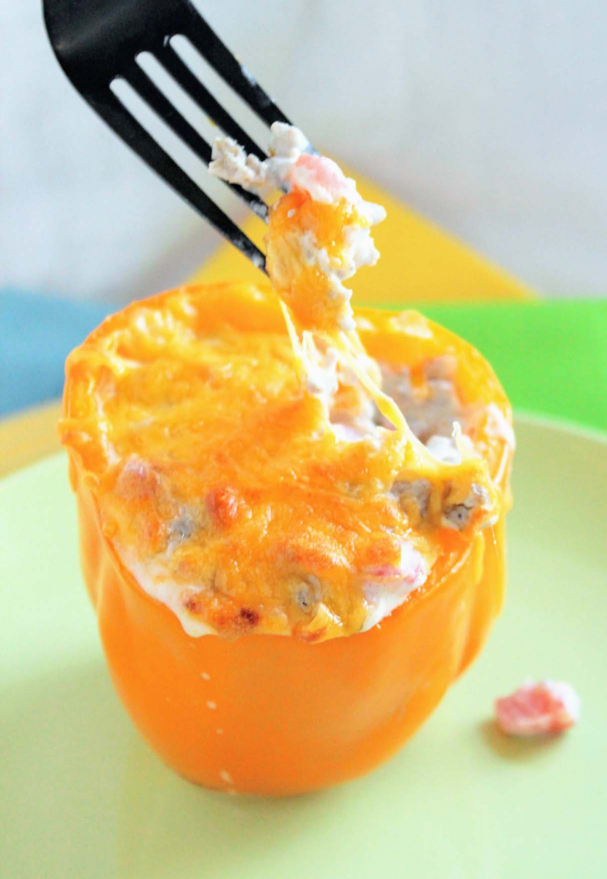 Keto Stuffed Peppers with Cream Cheese and Sausage
