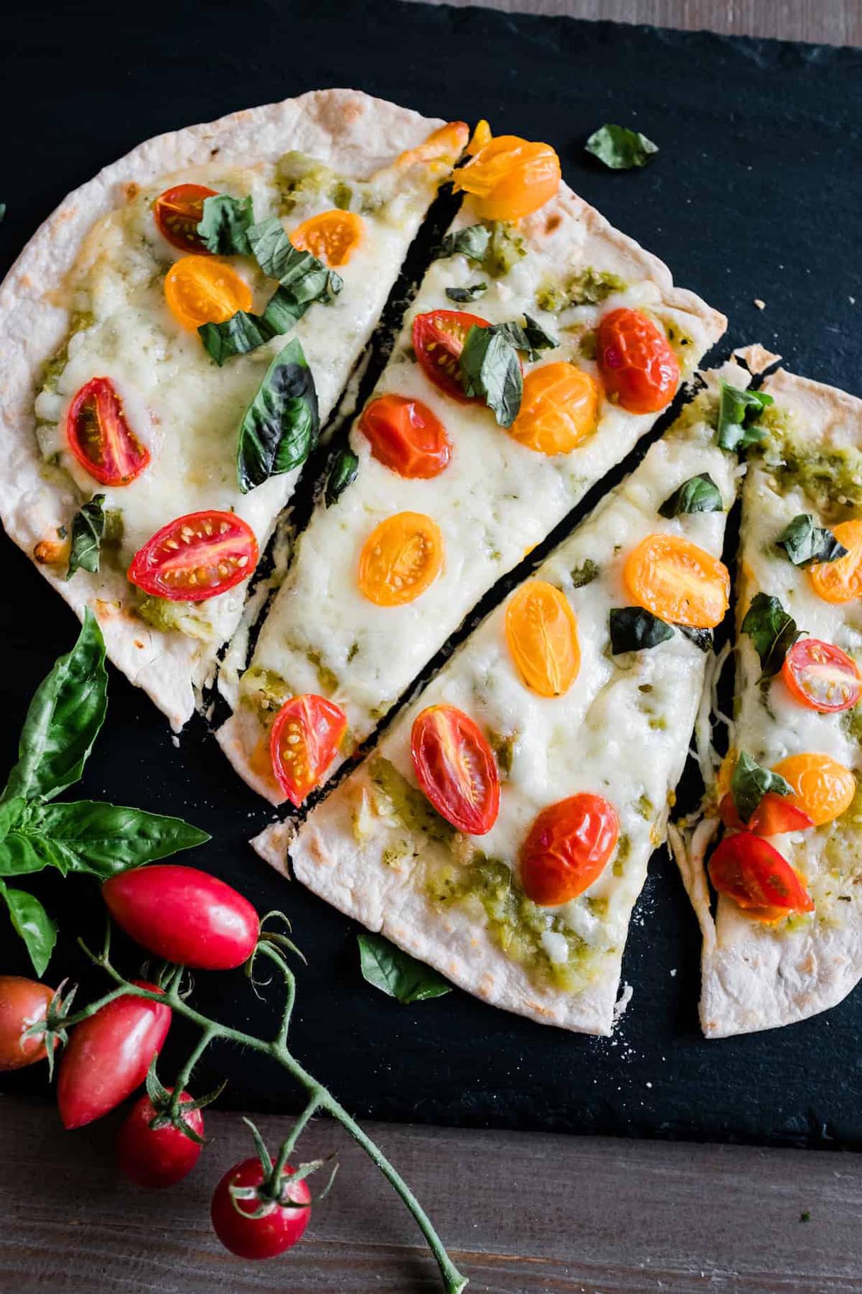 Margherita Mexican Pizza (Tlayuda)
