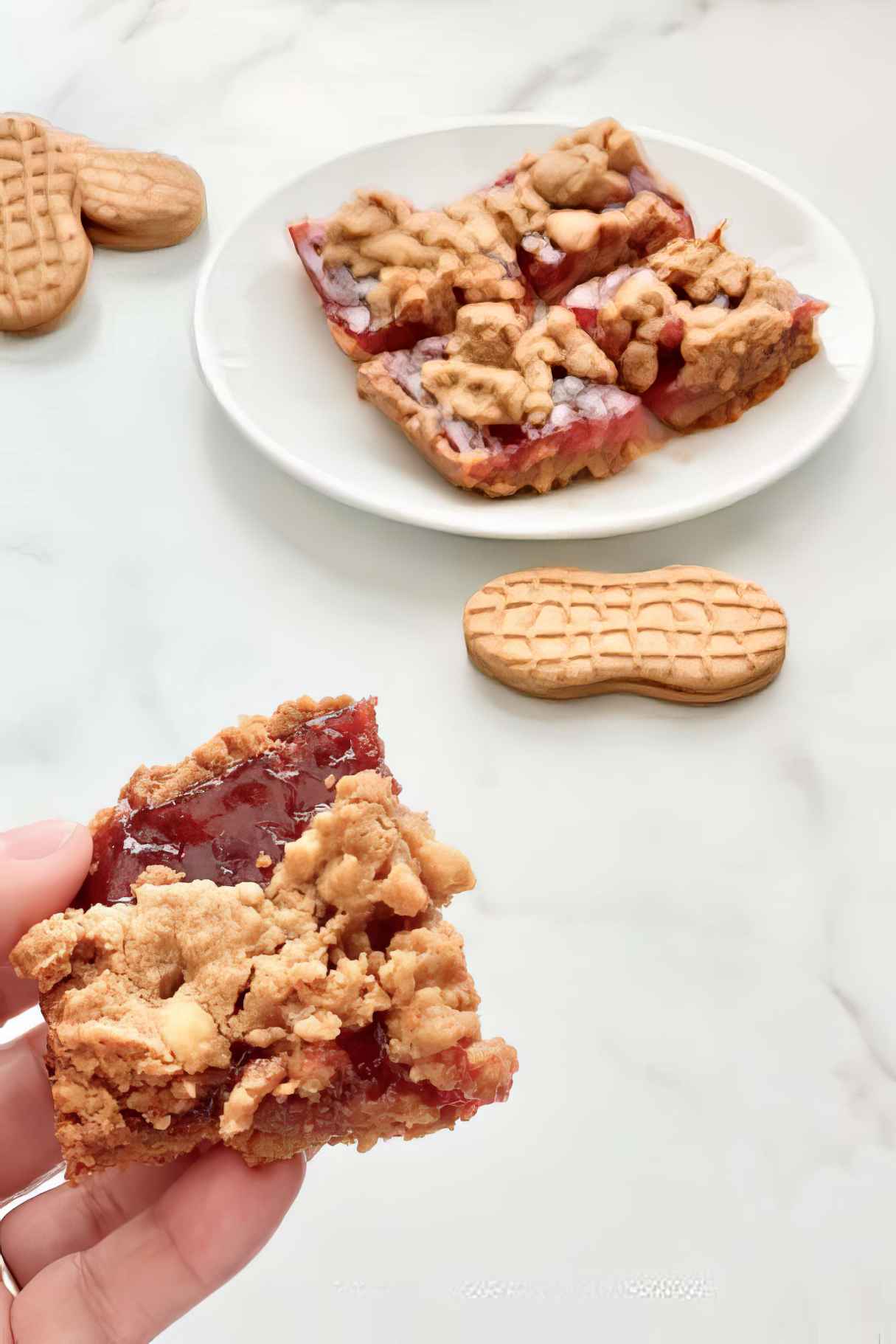 Nutter Butter & Jelly Cookie Bars