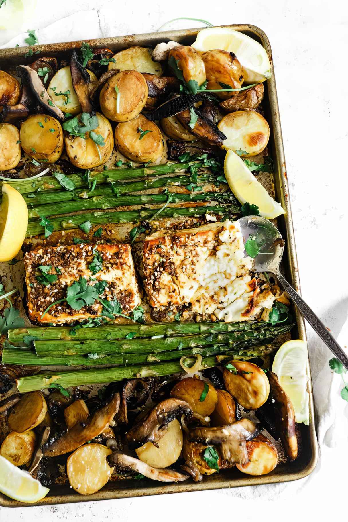 Roasted Feta & Potato Tray Bake