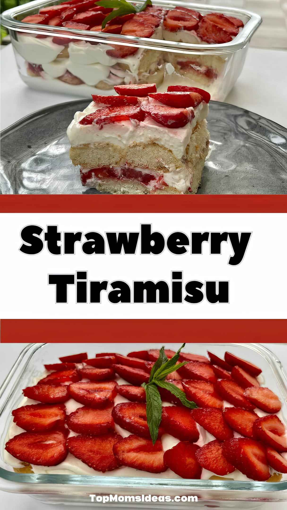 Strawberry Tiramisu Layered Dessert Recipe