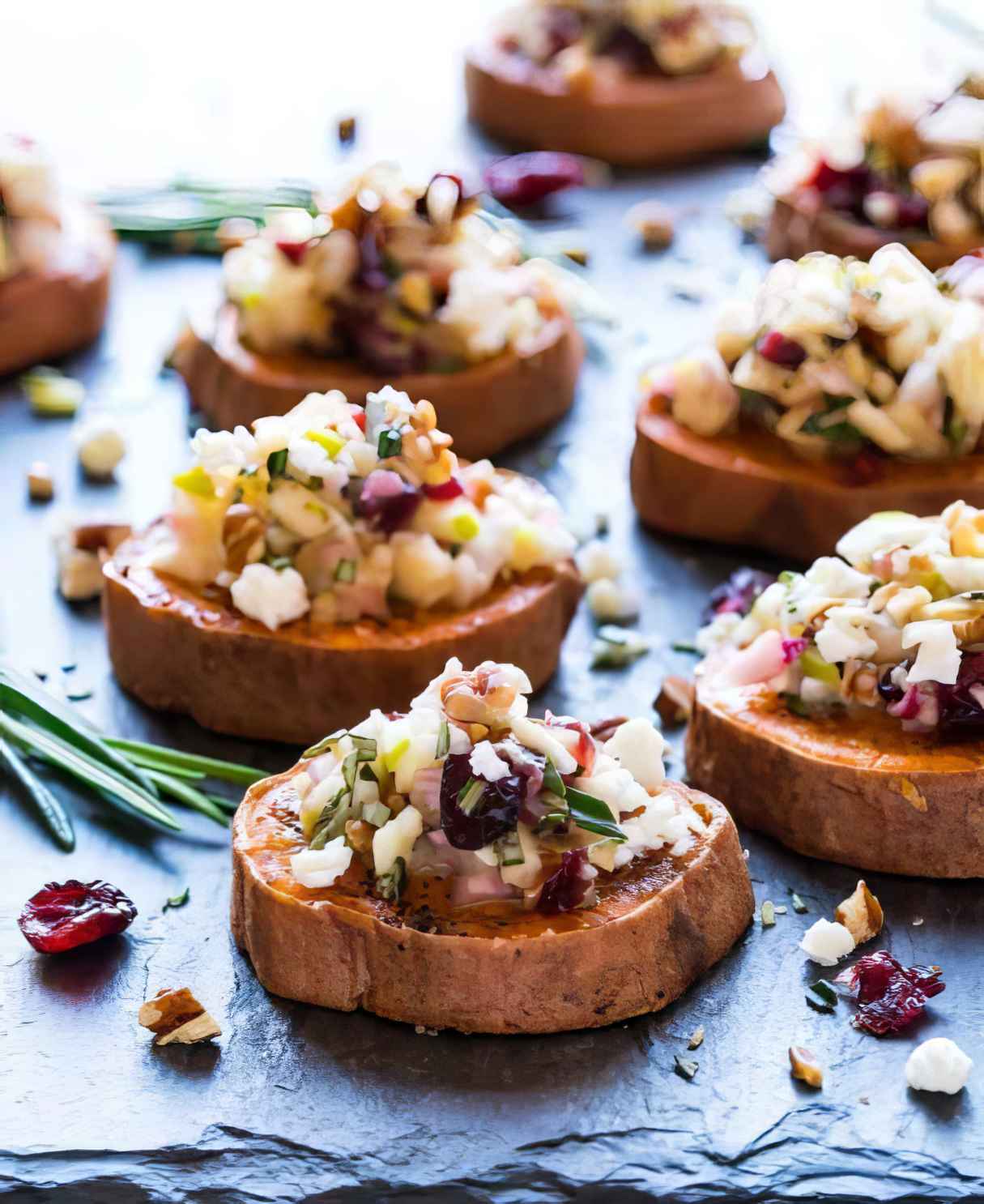 Creamy, Crunchy, and Tangy Sweet Potato Rounds
