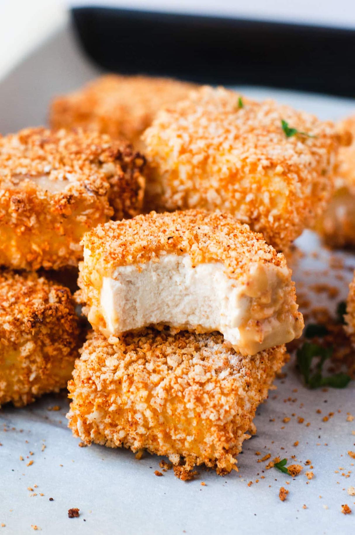 Crispy Baked Tofu Nuggets