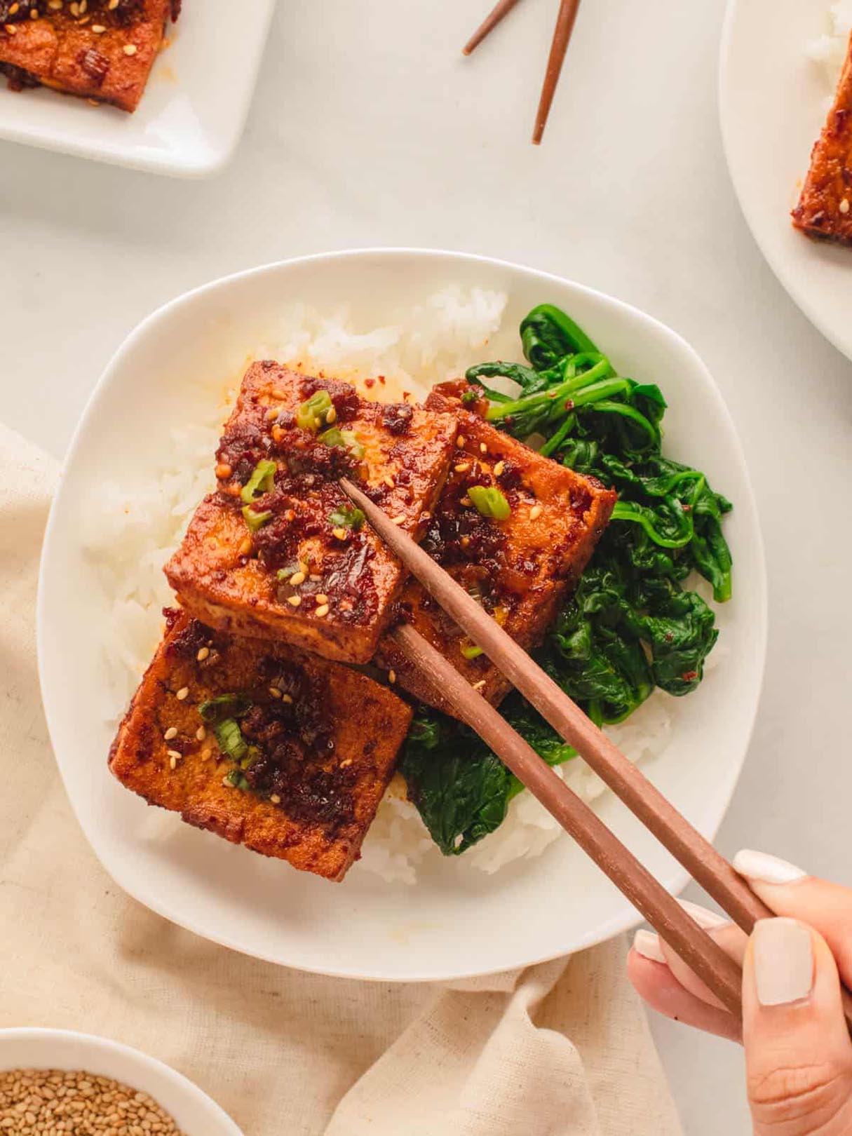 Korean Braised Tofu (Dubu Jorim)