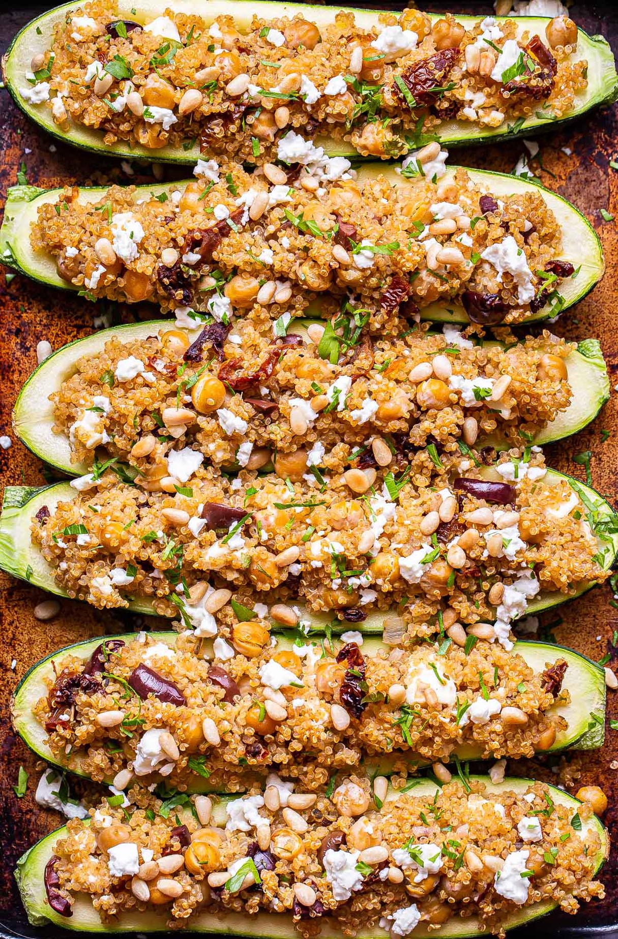 Mediterranean Zucchini Boats