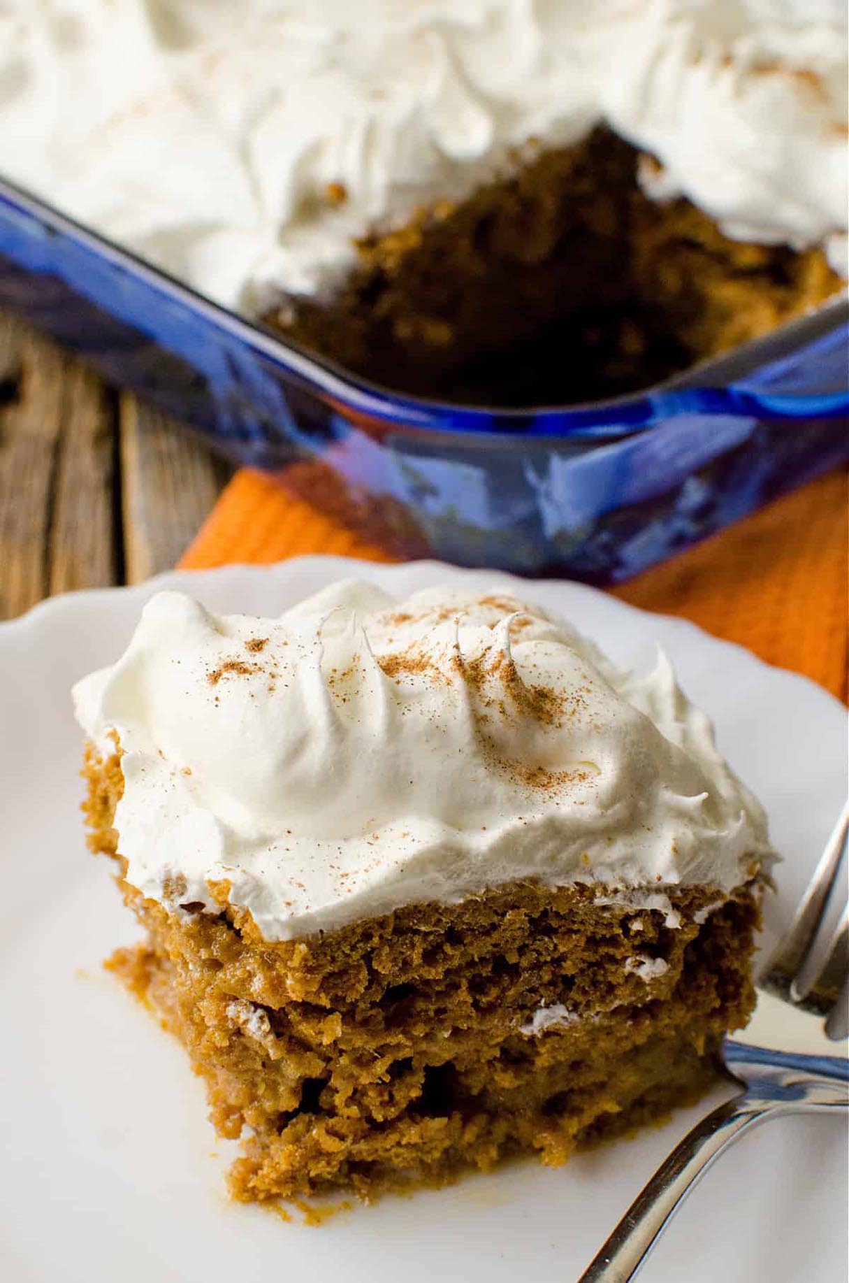 Pumpkin Spice Poke Cake