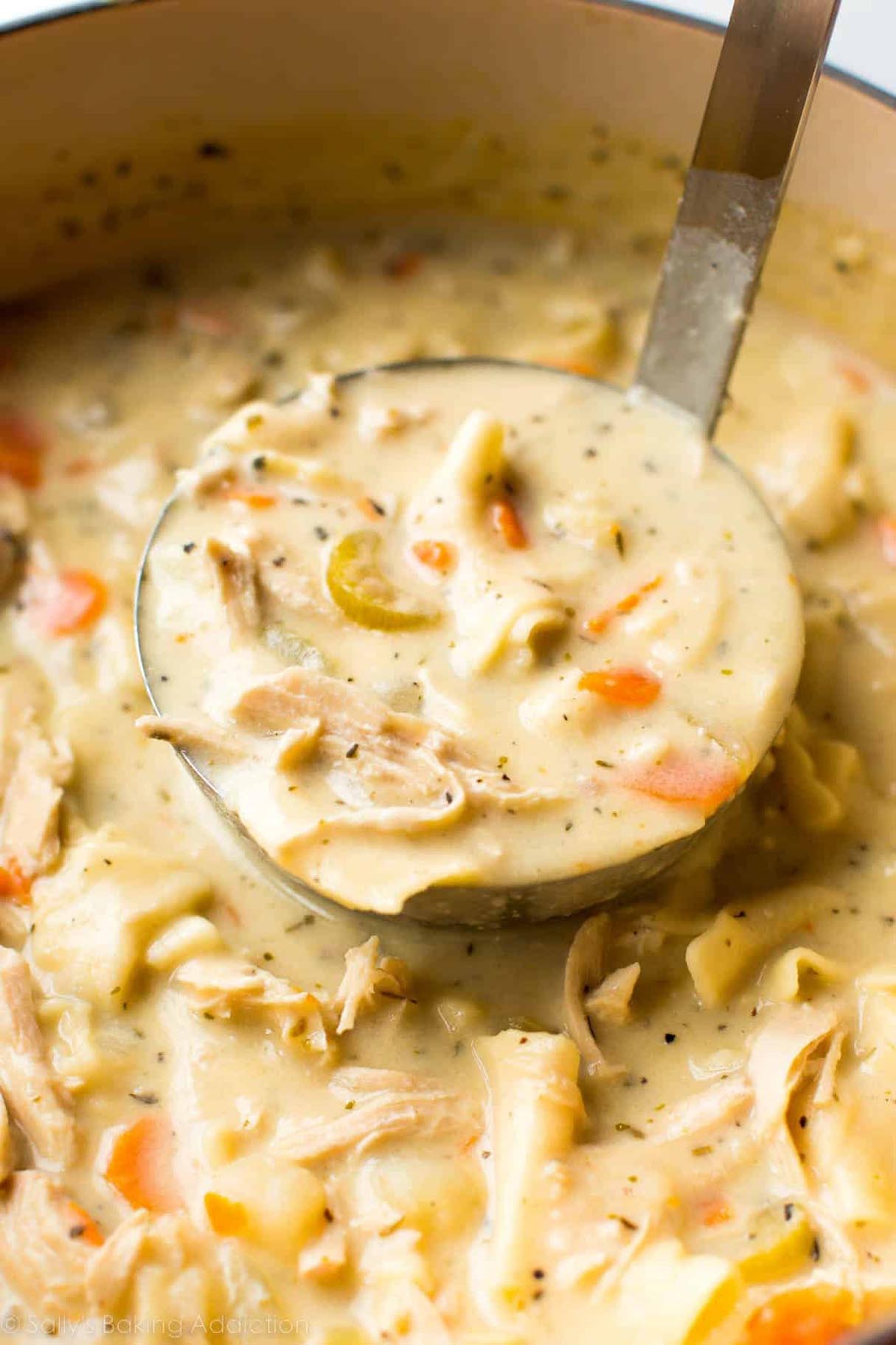 Quick and Easy Creamy Chicken Noodle Soup