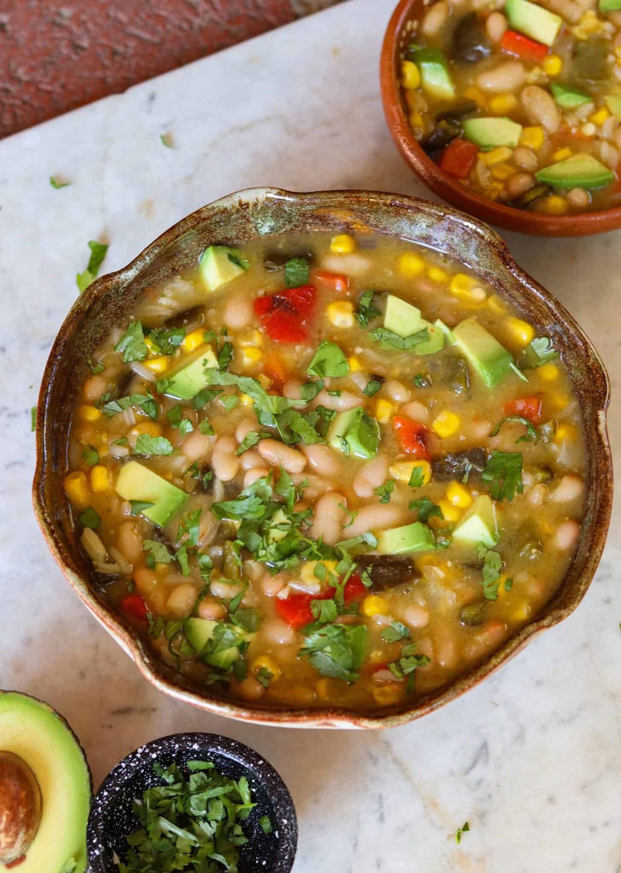 Salsa Vegetable Soup with Beans