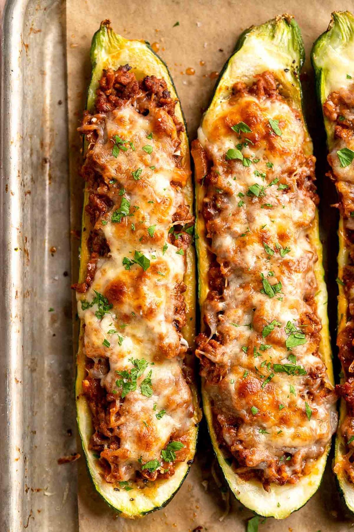 Stuffed Zucchini Boats