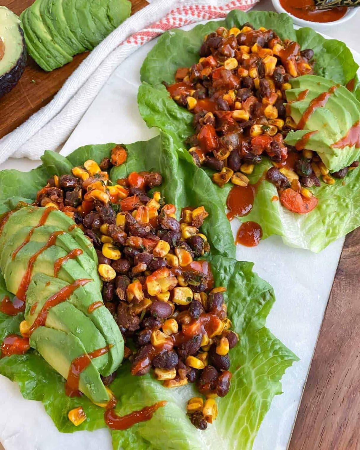 Vegan Black Bean Lettuce Wrap Recipe