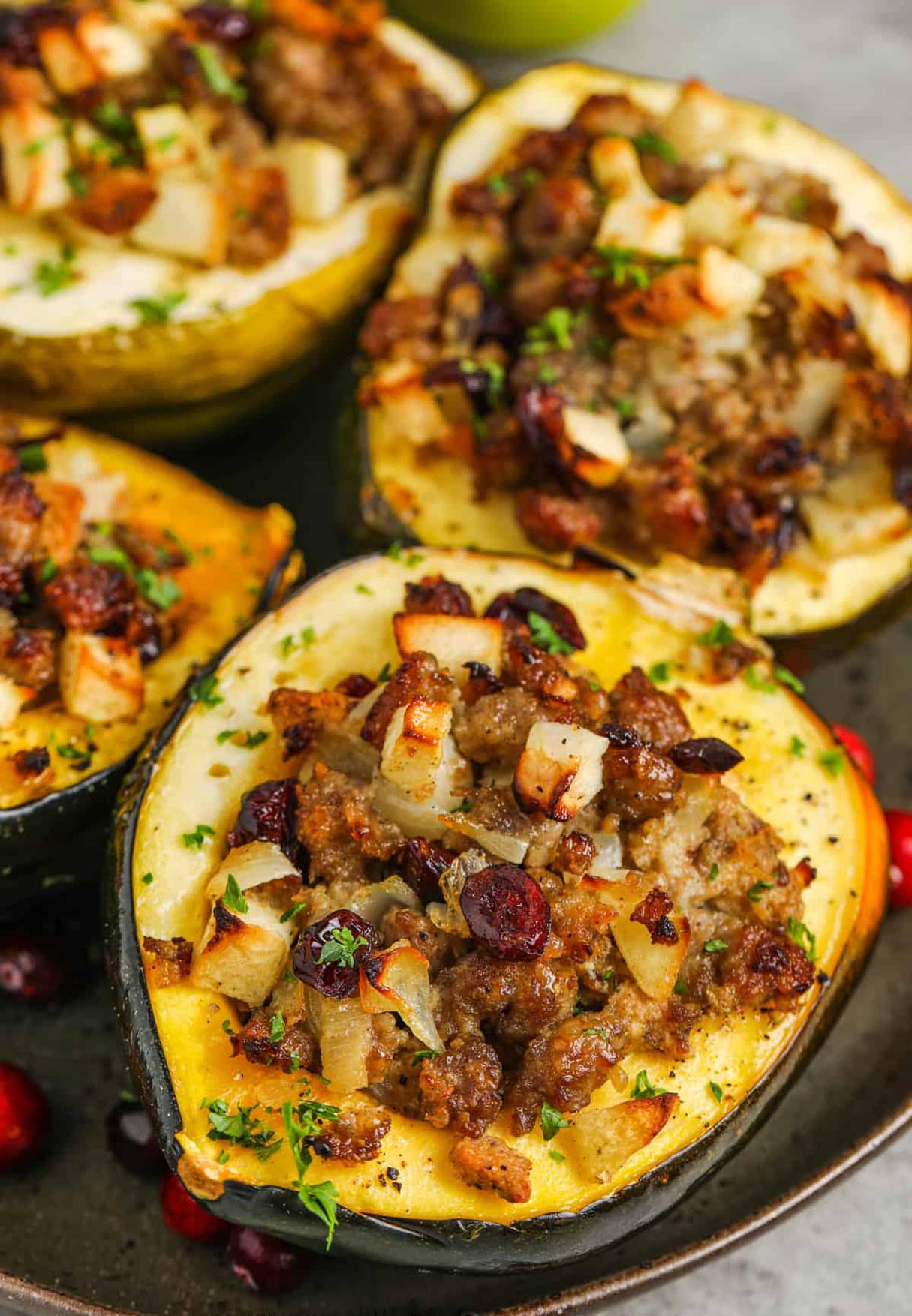 Vegan Stuffed Acorn Squash