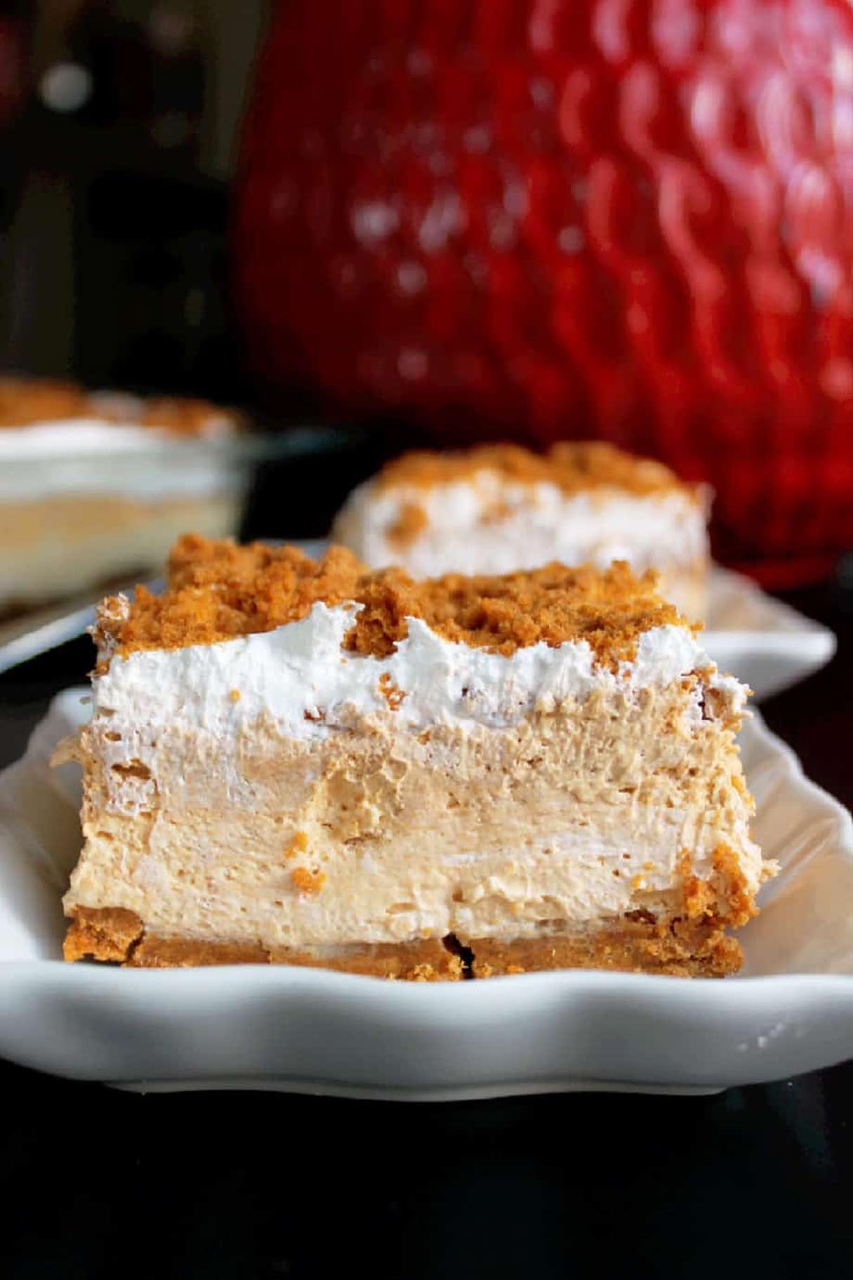 No Bake Pumpkin Cheesecake Lasagna
