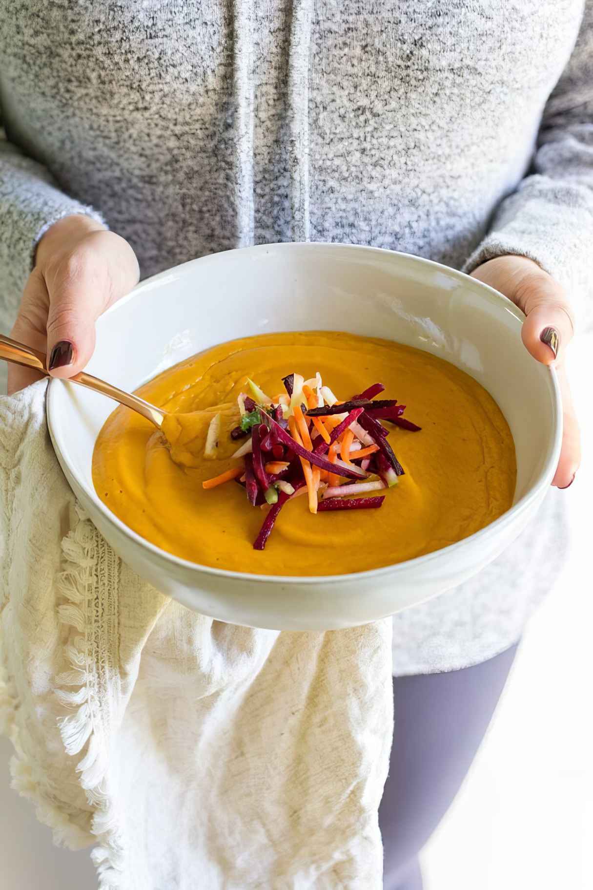 Red Lentil Ginger Carrot Soup